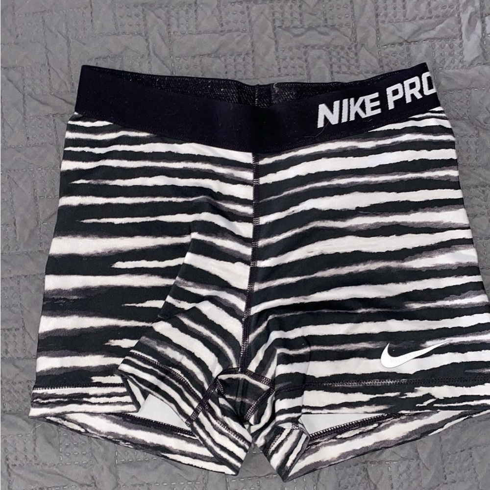 Nike Pro Zebra Print Shorts